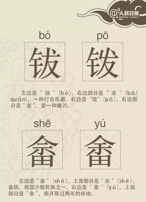汉字中的双胞胎，你能分辨出几个？